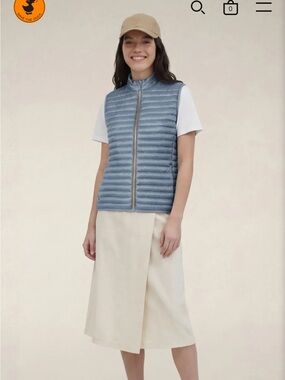 SAVE THE DUCK PUFFER VEST SIZE LARGE BLUE